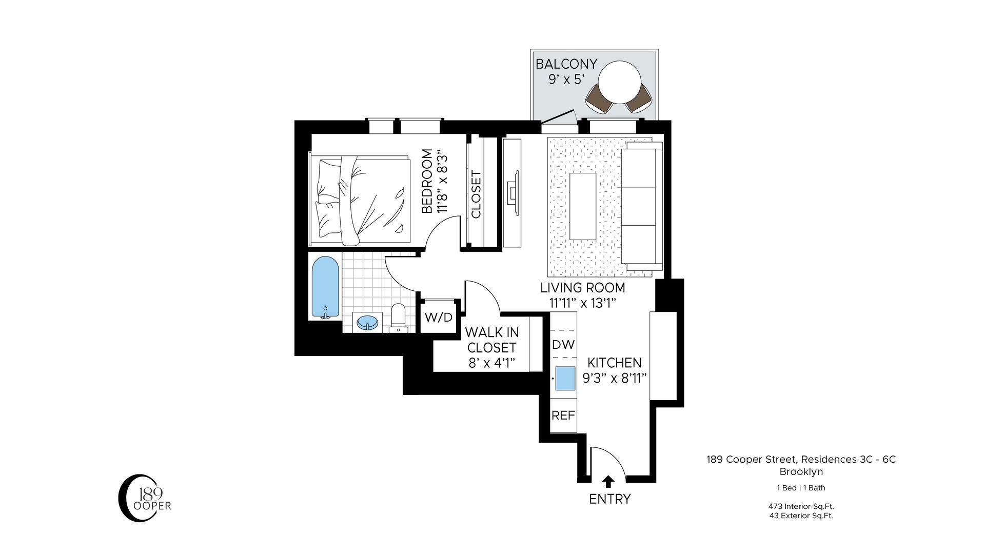 189 Cooper Street 3C